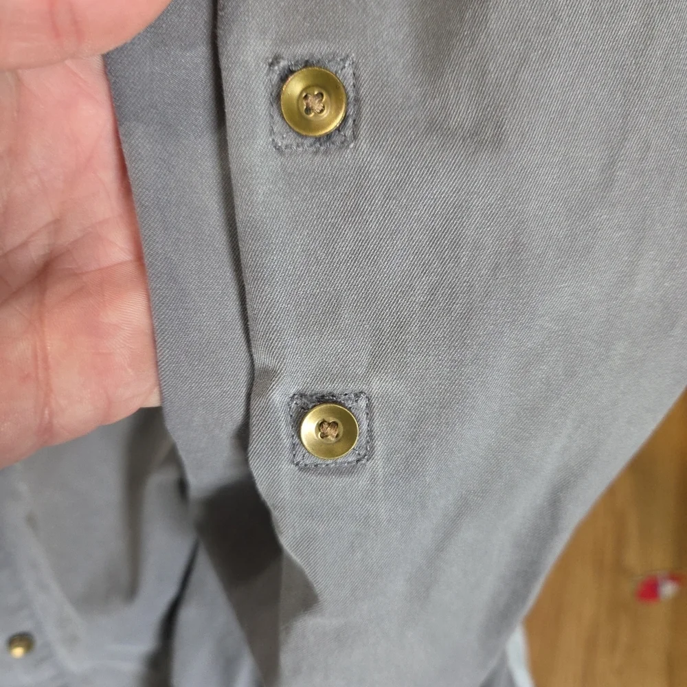 GAP Gray Button-Up Jacket - Picture 3 of 5